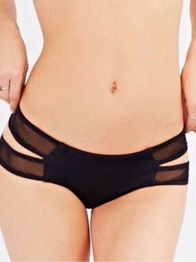 Blue Life Divided Ruched Bikini‎ Bottom nwot